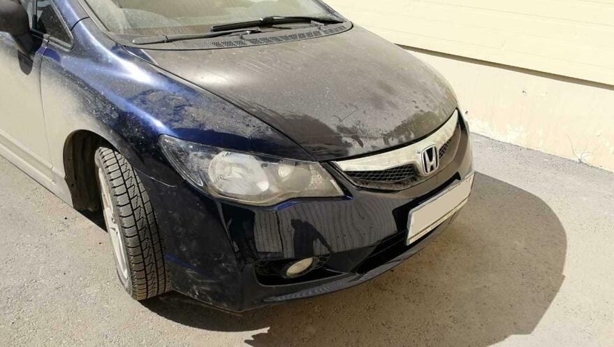 Покраска бампера Honda Фото Honda перед покраской